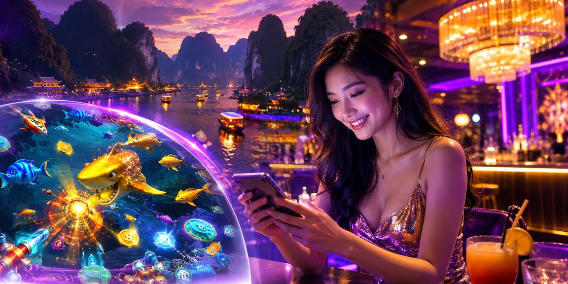 Ánh đèn neon lung linh ở Ninh Bình gợi không khí game bắn cá trực tuyến